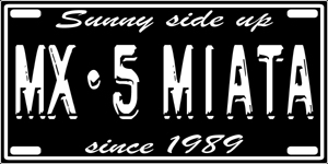 Aufdruck Jubil�ums-T-Shirt MX-5 Miata since 1989